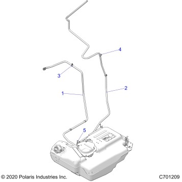 FUEL SYSTEM, LINES, STD. - Z22N4M99AR (C701209)