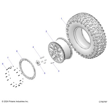 WHEELS, FRONT/REAR - Z25RPP2KAE/BE (C750797)