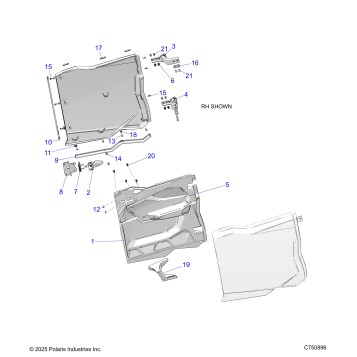 BODY, DOORS, REAR - Z26X4D92AH/BH/AN/BN (C750896)