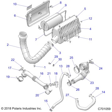 ENGINE, AIR INTAKE SYSTEM - Z20PAE92AC/BC/F92AC/LC (C701059)