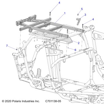 CHASSIS, CARGO BOX MOUNTING AND RELATED - Z23RMU2KAN/BN (C701138-05)