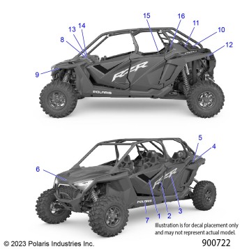 BODY, DECALS - Z24R4D92AK/BK (900371)