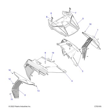 BODY, HOOD, FRONT FENDERS AND FLAIRS - Z23NAE99A/99B (C703193)