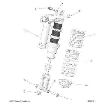 SUSPENSION, FRONT SHOCK MOUNTING - Z23RGD2KAJ/AK/BJ/BK (C703257)