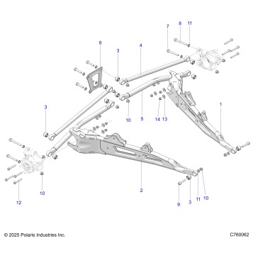 SUSPENSION, REAR TRAILING ARMS - Z26NMX99A4/A6 (C760062)