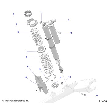 SUSPENSION, REAR SHOCK AND MOUNTING - Z25XPD92A/92B (C750771)