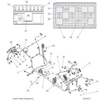 ELECTRICAL, WIRE HARNESS, CHASSIS - Z23G4C92AL/BL (C0705131)