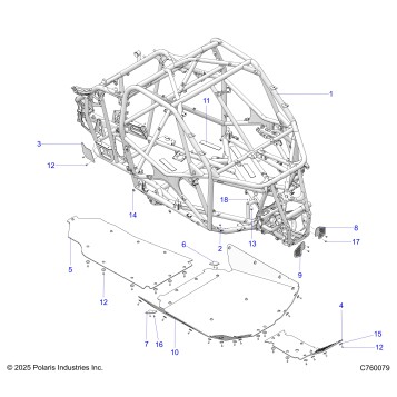 CHASSIS, MAIN FRAME AND SKID PLATES - Z26RRL2KAL (C760079)