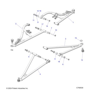 SUSPENSION, FRONT CONTROL ARMS - Z25NMB99A4/B4 (C750530)