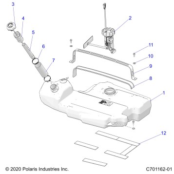 FUEL SYSTEM, FUEL TANK - Z23RGL2KAJ/BJ/KAK/BK (C701162-01)