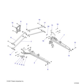 SUSPENSION, REAR CONTROL ARMS - Z22R4E92AD/AJ (C0705638)