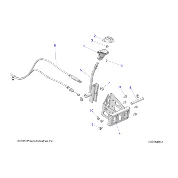 DRIVE TRAIN, GEAR SELECTOR - Z23RML2KAJ/BJ/AK/BK (C0703053-2)