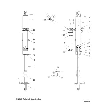 SUSPENSION, REAR SHOCK INTERNALS - Z23RMK2KAJ/BJ (7045382)