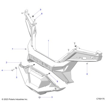 BODY, REAR BUMPER - Z26RPK2KAR/BR/AV/BV/AC/BC/AJ/BJ (C750175)