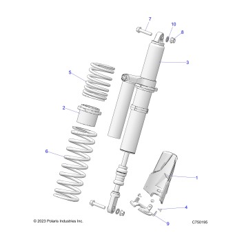 SUSPENSION, REAR SHOCK & MOUNTING - Z25SPE92A4/B4 (C750195)