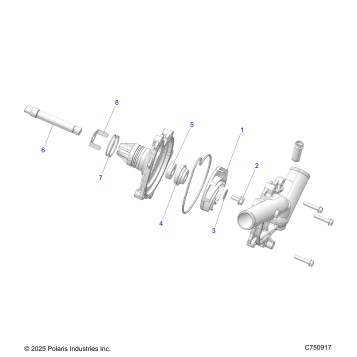 ENGINE, WATERPUMP ASSEMBLY - Z26NEX99A4/A6 (C750917)