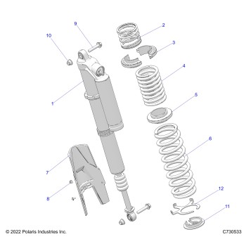 SUSPENSION, REAR SHOCK MOUNTING, STANDARD/PREMIUM - Z23RAE92A/92B (C730533)