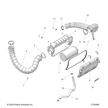 ENGINE, AIR INTAKE SYSTEM - Z25NEB99A4/B4 (C750490)