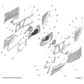 BODY, DOORS, REAR - Z23N4K99A/99B (C0706111)