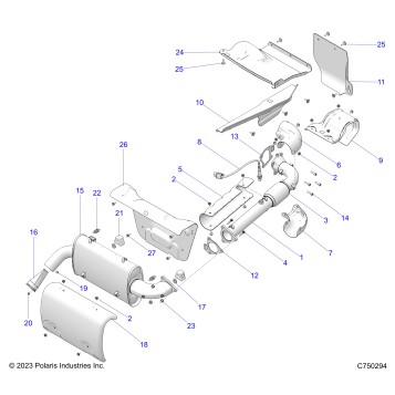 ENGINE, EXHAUST - Z25XPD92A/92B (C750294)