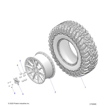 WHEELS, FRONT - Z26NMX99A4/A6 (C750909)