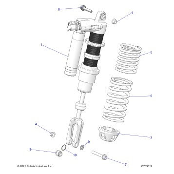 SUSPENSION, FRONT SHOCK MOUNTING, STANDARD/PREMIUM - Z23GAD92A/92B (C703012)