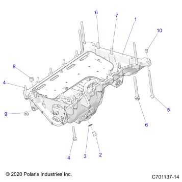 ENGINE, OIL PAN, MOUNTING AND RELATED - Z23RMU2KAN/BN (C701137-14)