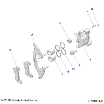 BRAKES, FRONT CALIPER - Z23ASA87A2(C701031-2)