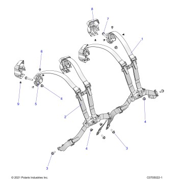 BODY, SEAT BELT MOUNTING FRONT -Z24NMF99AR/AM/BR/BM (C0705022-1)