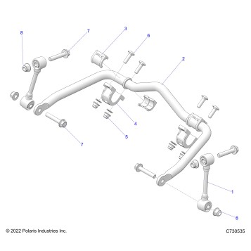 SUSPENSION, FRONT STABILIZER BAR - Z23RAE92A/92B (C730535)