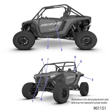 BODY, DECALS - Z26NEX99A4/A6 (901151)
