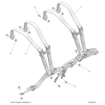 BODY, SEAT BELT MOUNTING - Z24NEC99AM/BM (C0705021)