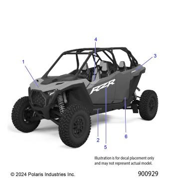 BODY, DECALS GRAPHICS - Z25S4B92AF/BF (900929)