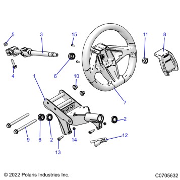 STEERING, UPPER, STANDARD - Z23RAE92A/92B (C0702883-1)