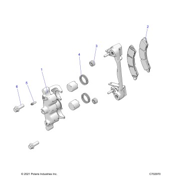 BRAKES, CALIPER, FRONT - Z23G4C92AL/BL (C702970)