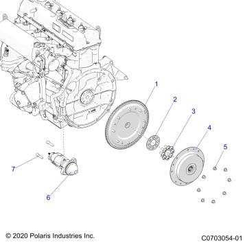 ENGINE, STARTER, FLYWHEEL AND RELATED - Z23RMU2KAN/BN (C0703054-01)