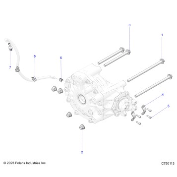 DRIVE TRAIN, GEARCASE, REAR, MOUNTING - Z26RPK2KAR/BR/AV/BV/AC/BC/AJ/BJ (C750113)