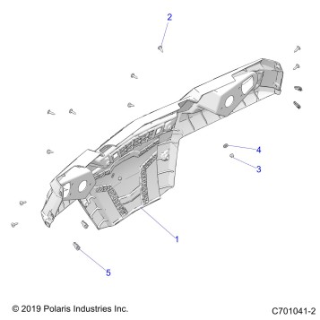 BODY, REAR BUMPER - Z20CHA57A2/E57AM (C701041-2)