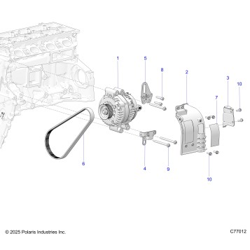 ENGINE, ALTERNATOR - Z26RPK2KAR/BR/AV/BV/AC/BC/AJ/BJ (C77012)