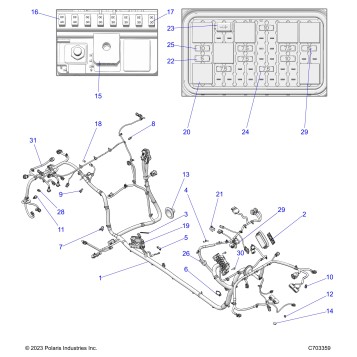 ELECTRICAL, WIRE HARNESS, CHASSIS - Z24RAE92AG/BG (C703359)