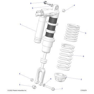 SUSPENSION, FRONT SHOCK MOUNTING - Z23RMU2KAN/BN (C703279)