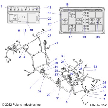ELECTRICAL, WIRE HARNESS, CHASSIS - Z23RAD92AK/BK/AS/BS (C0705752-2)