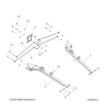 SUSPENSION, REAR CONTROL ARMS - Z23N4V99AL/BL/AR/BR (C0703316-1)