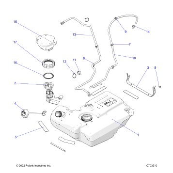 FUEL SYSTEM, FUEL TANK AND RELATED - Z23A5P87A4/K87A4/A87A2(C703210)