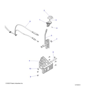 DRIVE TRAIN, GEAR SELECTOR - Z24RGC2KAH/BH (C0706494-1)