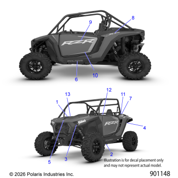 BODY, DECALS - Z26NES99A4/B4 (900916)