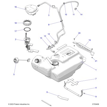 FUEL SYSTEM, TANK, EVAP - Z26ASF99B6 (C703408)