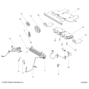 ELECTRICAL, WIRE HARNESS, PERIPHERAL - Z25X4B92AP/BP (C750787)