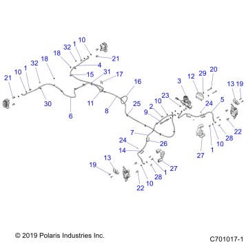 BRAKES, BRAKE LINES AND MASTER CYLINDER - Z20ASE99AH/LH/BH (C701017-1)