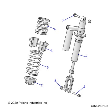SUSPENSION, FRONT SHOCK MOUNTING - Z23RMK2KAJ/BJ (C0702881-3)